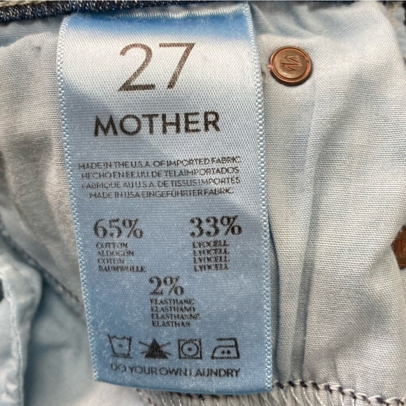 MOTHER The Rascal in Here Kitty, Kitty Jeans, Size 27 - Picture 6 of 8